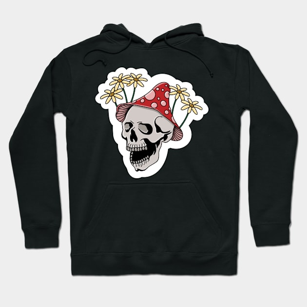 Mushy Skull Hoodie by astroashleeart